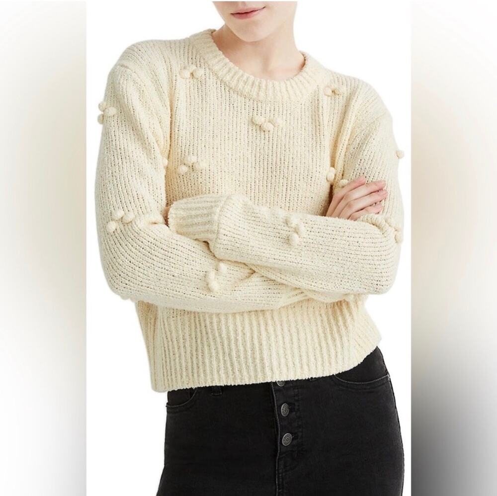 Madewell Dotted Bobble Pullover Sweater size S